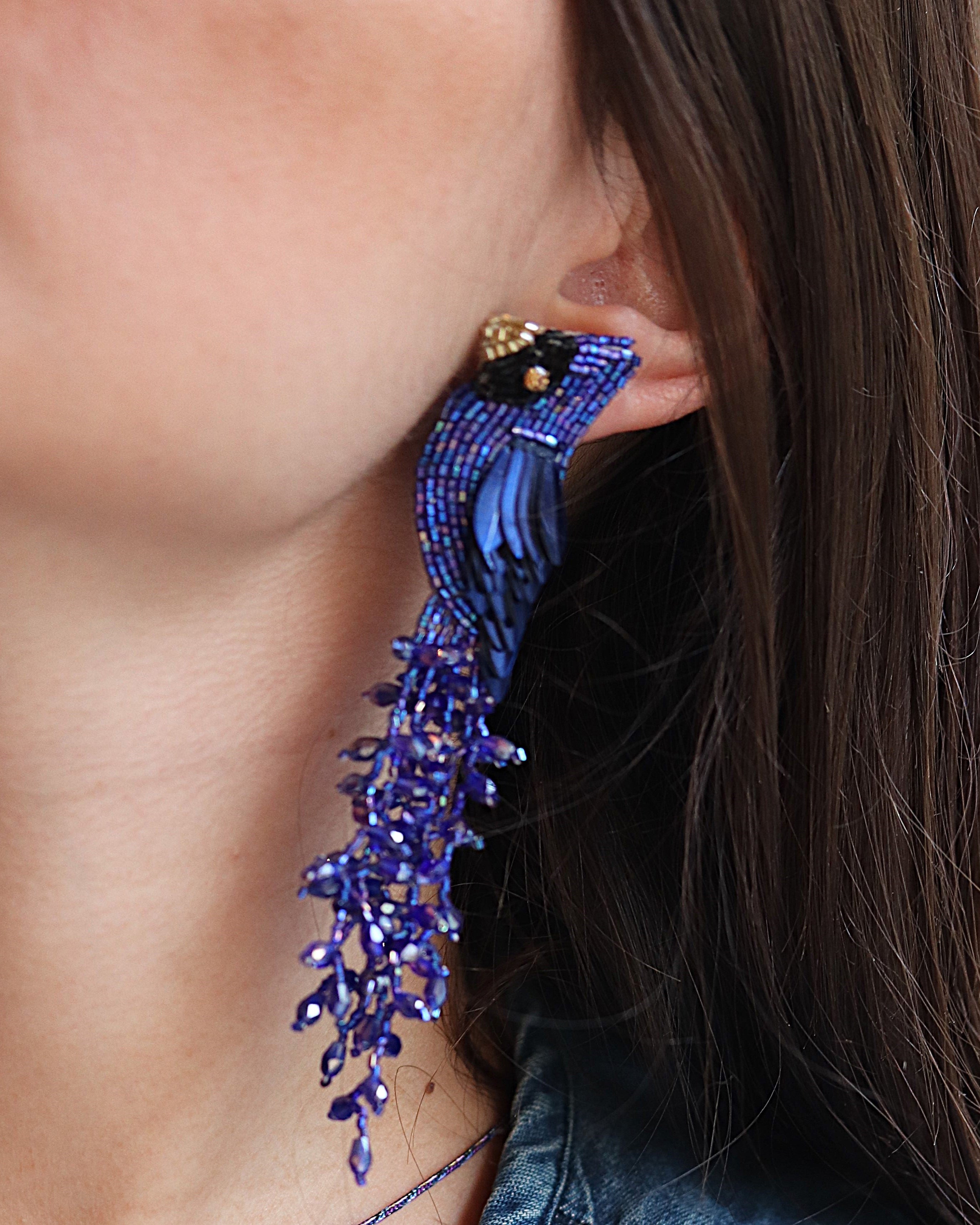 Boucles d'oreilles Cardinal - Olivia Dar