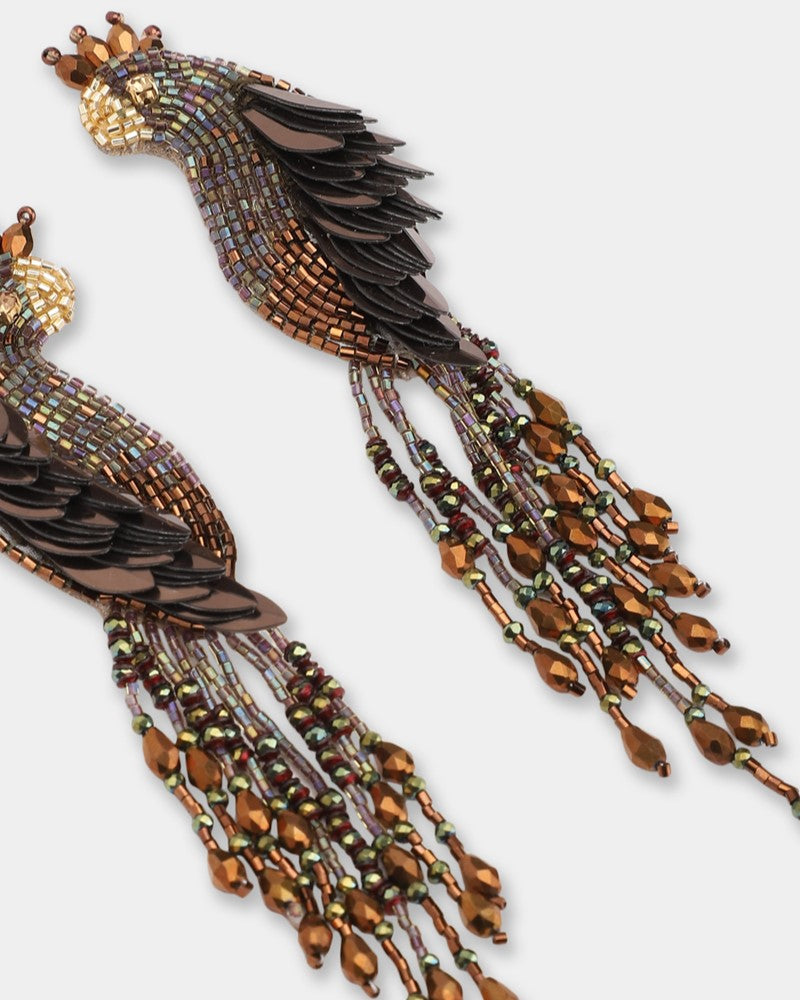 Boucles d'oreilles PEACOCK - Olivia Dar