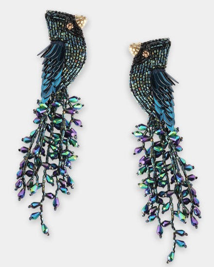 Boucles d'oreilles Cardinal - Olivia Dar