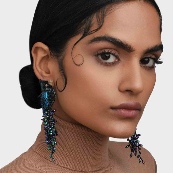 Boucles d'oreilles Cardinal - Olivia Dar