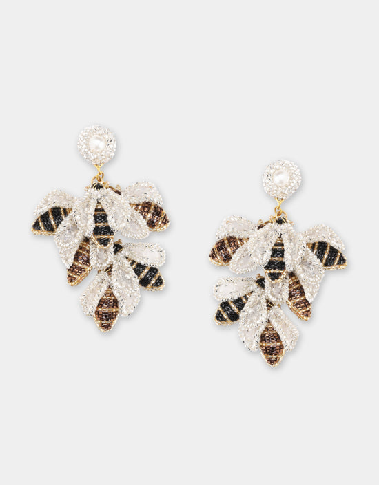 Boucles d'oreilles Abeilles - Olivia Dar