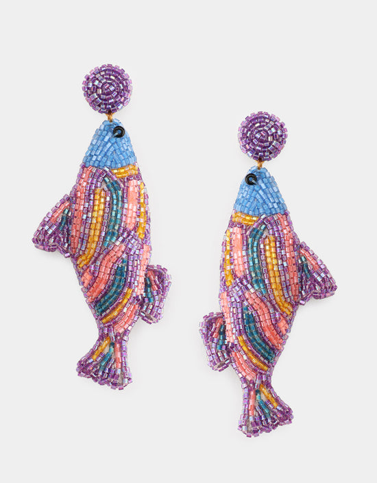 Boucles d'oreilles - FISH NEON - Olivia Dar