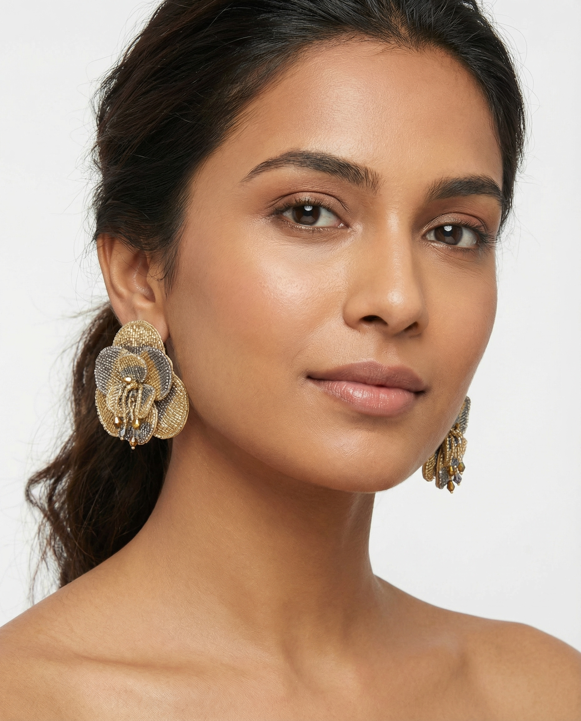 Boucles d'oreilles Camélia - Olivia Dar