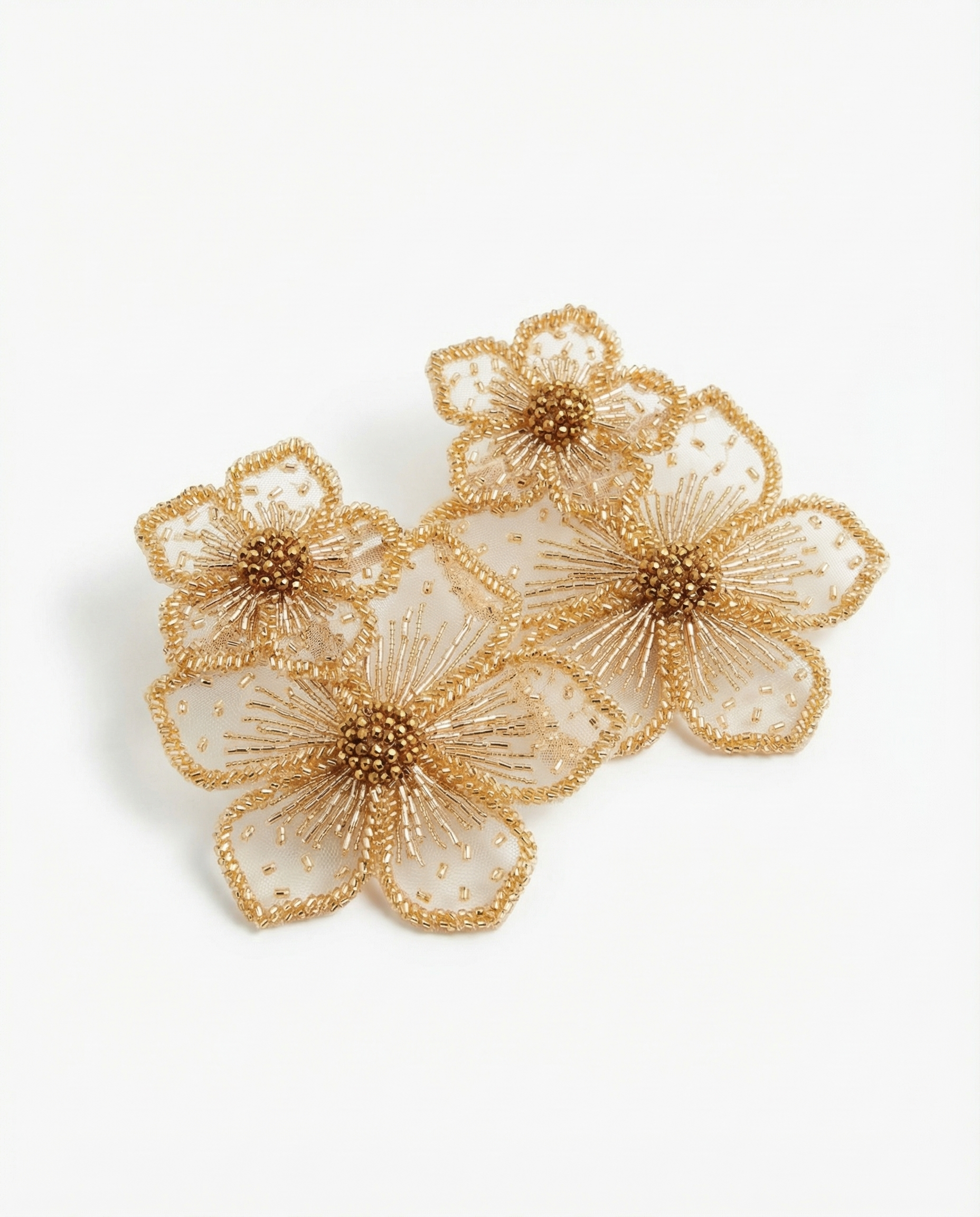 Boucles d'oreilles Double Peonie - Olivia Dar