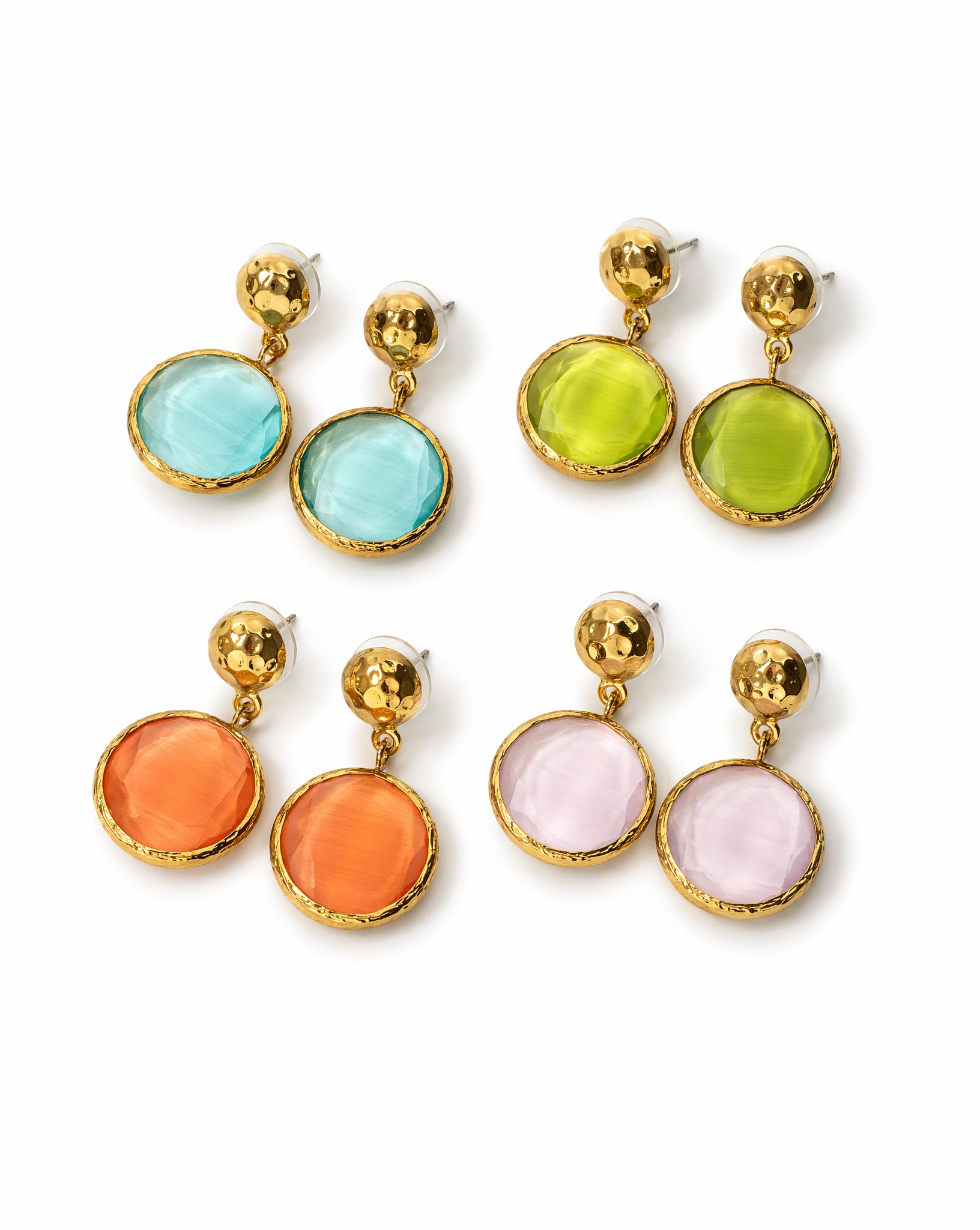 Boucles d'oreilles  -  Plaqué or - ROTONDE - HO