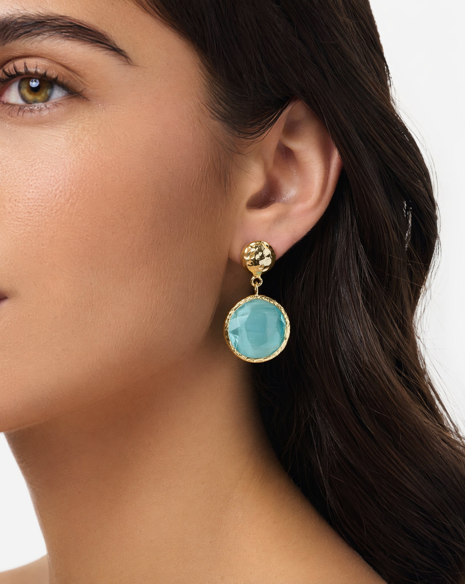 Boucles d'oreilles  -  Plaqué or - ROTONDE - HO