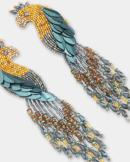 Boucles d'oreilles PEACOCK - Olivia Dar
