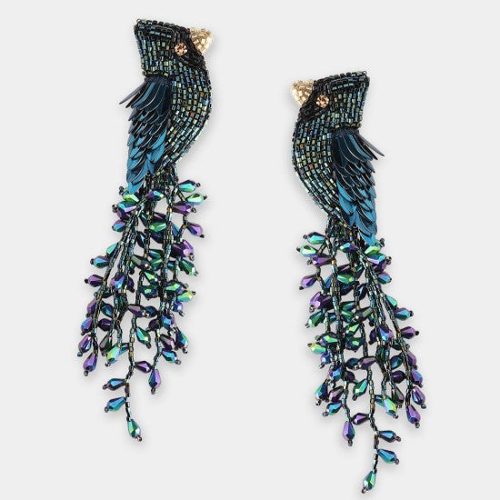 Boucles d'oreilles Cardinal - Olivia Dar