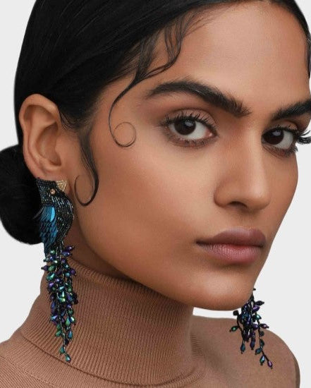 Boucles d'oreilles Cardinal - Olivia Dar