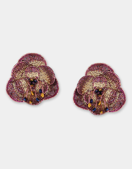 Boucles d'oreilles Camélia - Olivia Dar