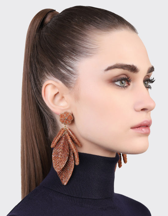 Boucles d'oreilles LEAF - Olivia Dar
