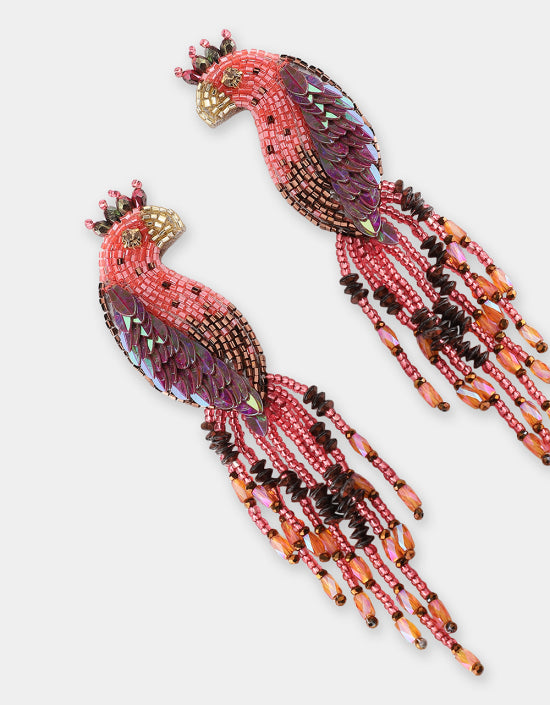 Boucles d'oreilles PEACOCK - Olivia Dar