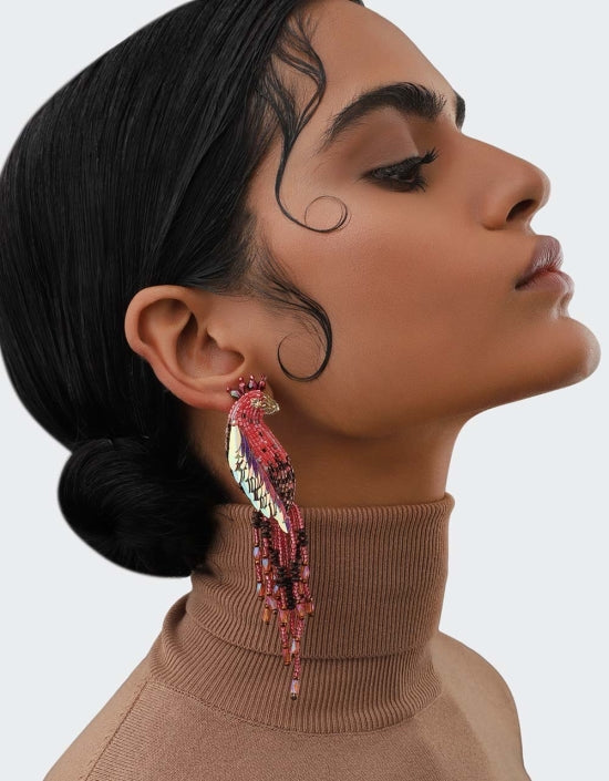 Boucles d'oreilles PEACOCK - Olivia Dar