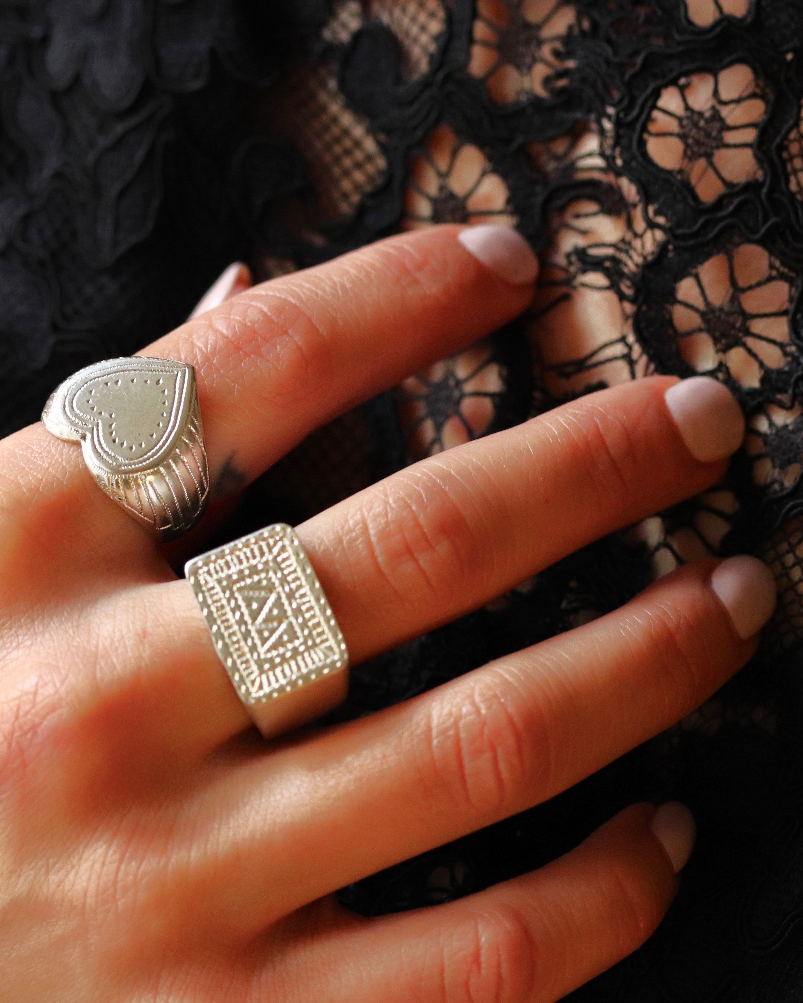 Bague CORAZÓN - Ombre Claire